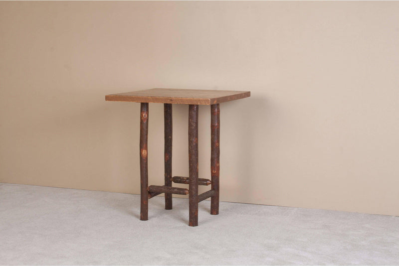 Viking Log Sawtooth Hickory Pub Table-Rustic Furniture Marketplace