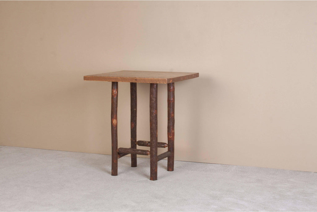 Viking Log Sawtooth Hickory Pub Table-Rustic Furniture Marketplace