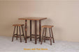 Viking Log Sawtooth Hickory Pub Table-Rustic Furniture Marketplace