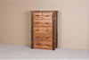 Viking Log Sawtooth Hickory Six Drawer Chest-Rustic Furniture Marketplace