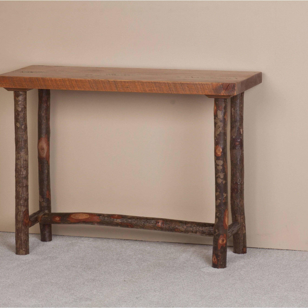 Viking Log Sawtooth Hickory Sofa Table-Rustic Furniture Marketplace