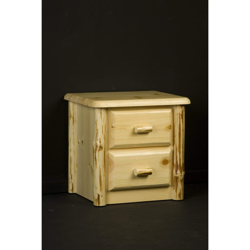 Viking Log Wilderness 2 Drawer Nightstand 2156d42b3bbb - Rustic Furniture Marketplace