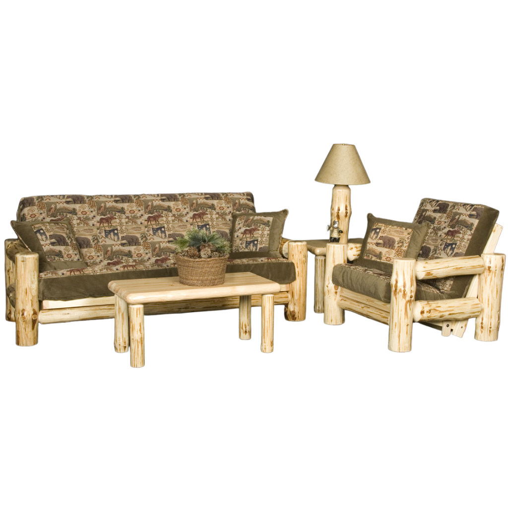 Viking Log Wilderness Pine Log Futon