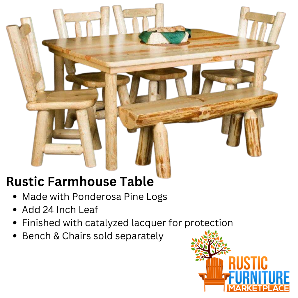 Pine farmhouse best sale table and chairs