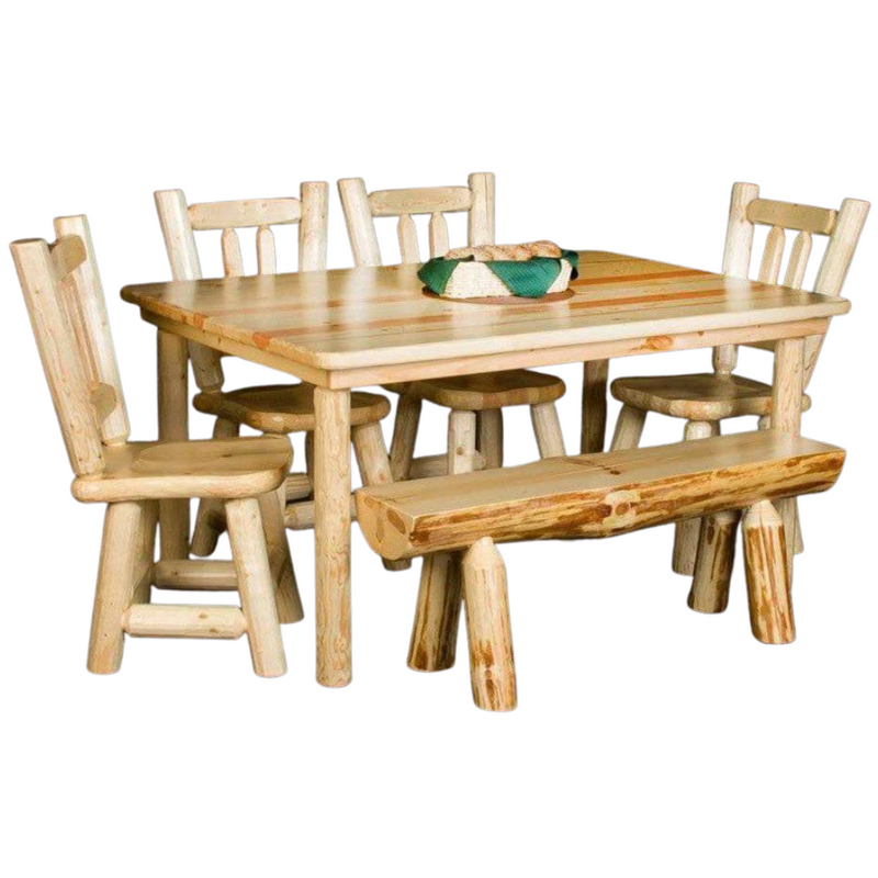 Viking Log Pine Rustic Farmhouse Table