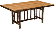 Fireside Lodge Hickory Rectangular Lodge Dining Table-Rustic Furniture Marketplace